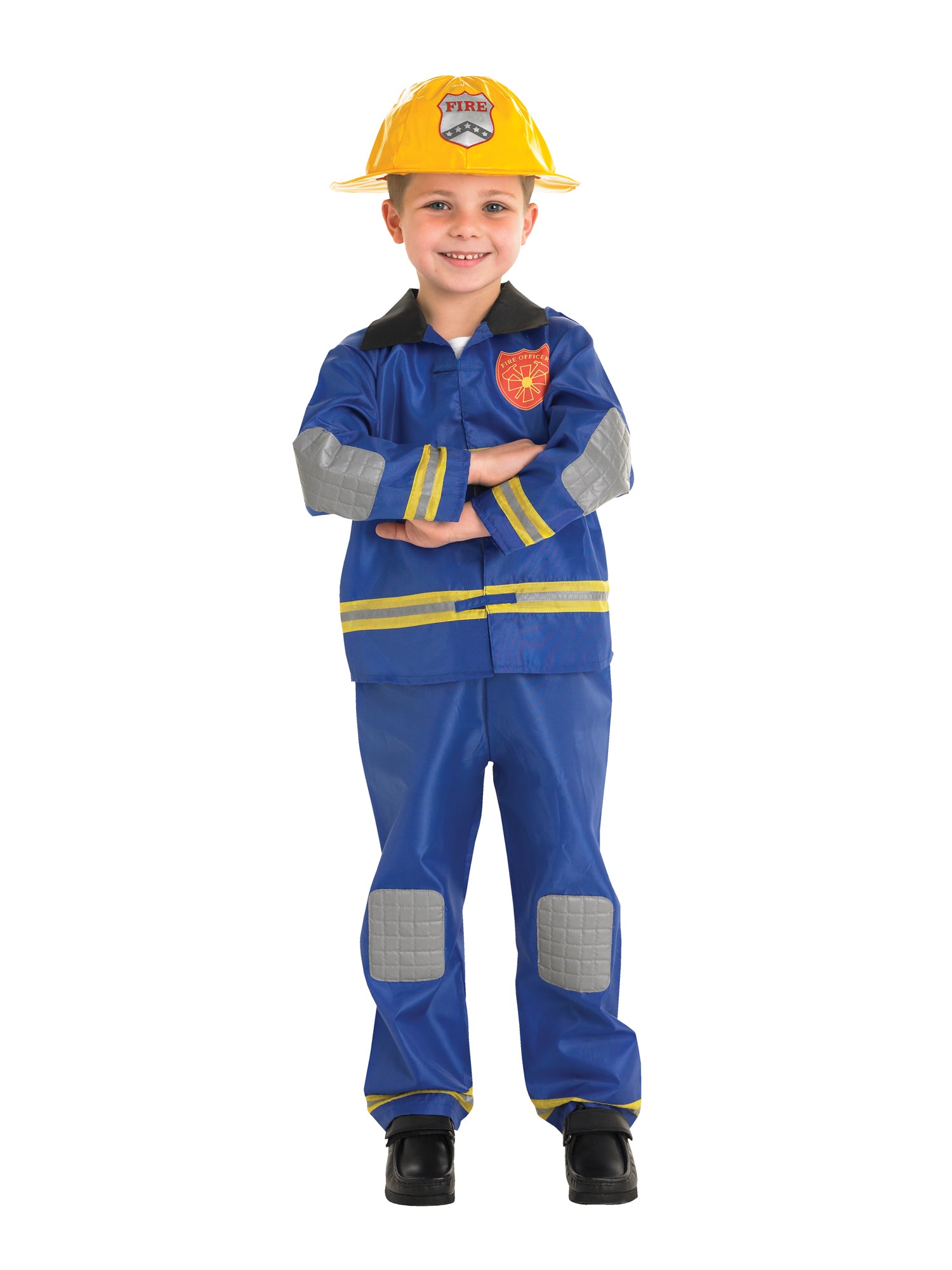 Firefighter, Multi, Generic, Kids Costumes, Large, Back