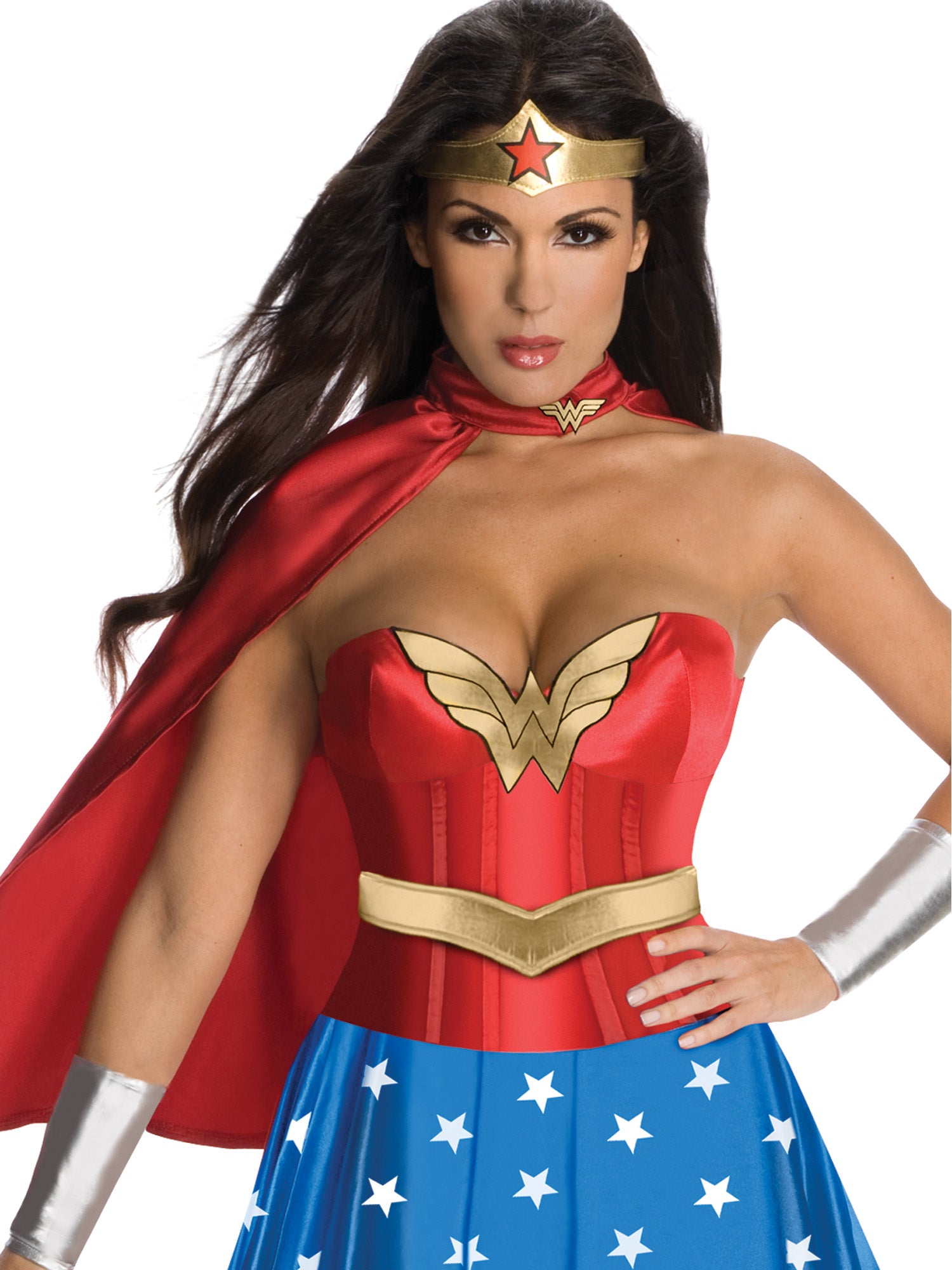 Wonder Woman, Multi, WB DC Comics, Adult Costume, Extra Small, Back