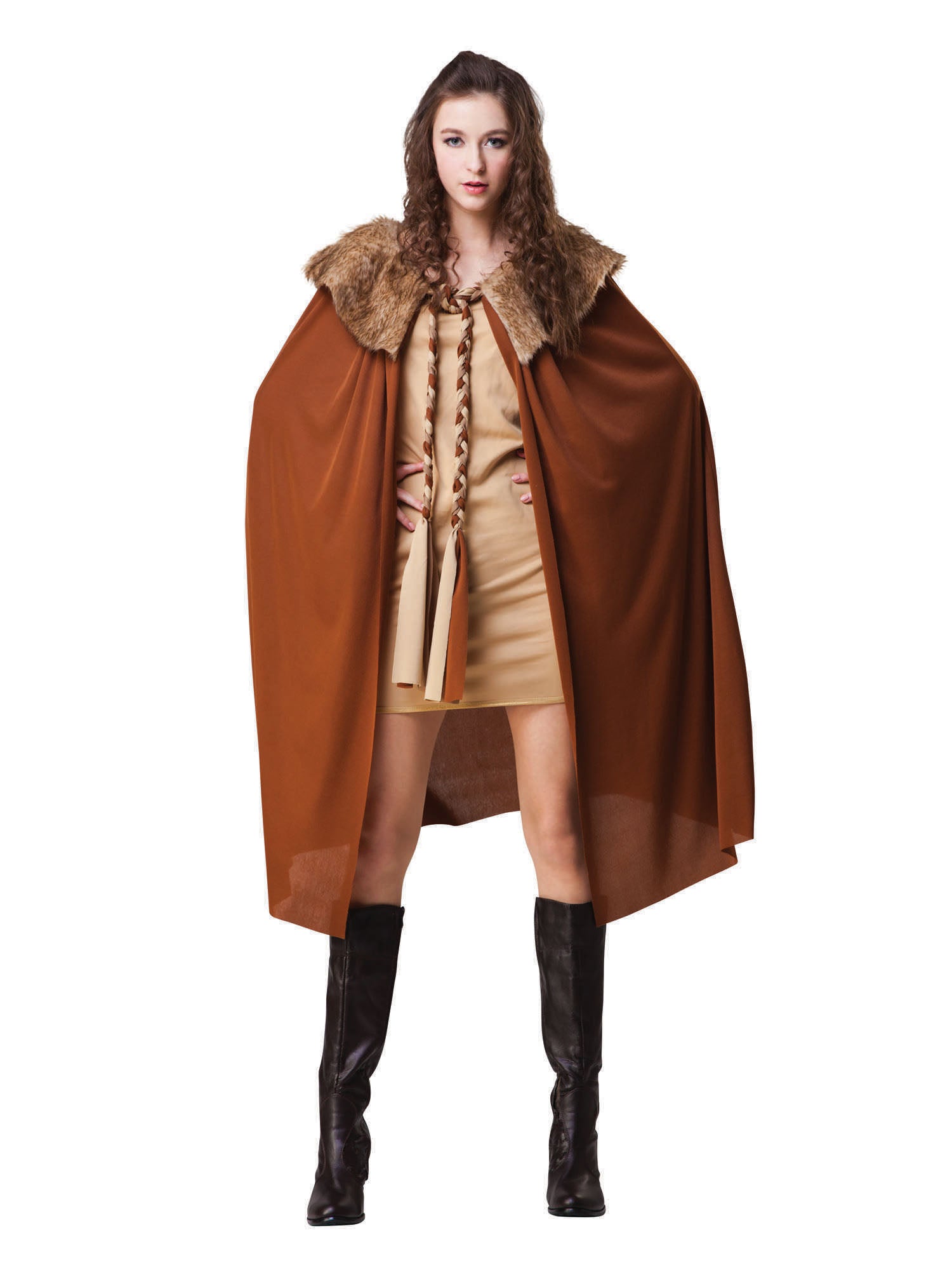 Medieval, Brown, Generic, Cape, Standard, Front