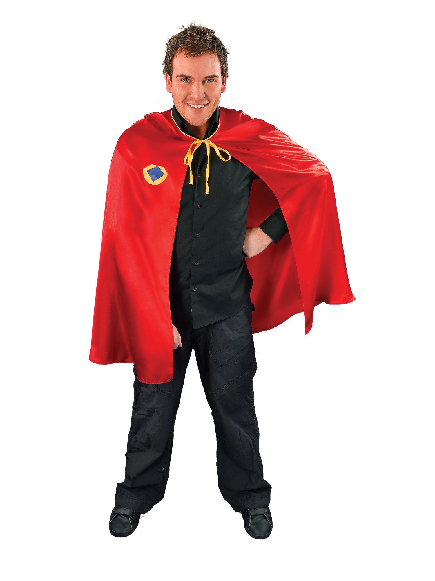 Superhero, Red, Generic, Cape, Standard, Front