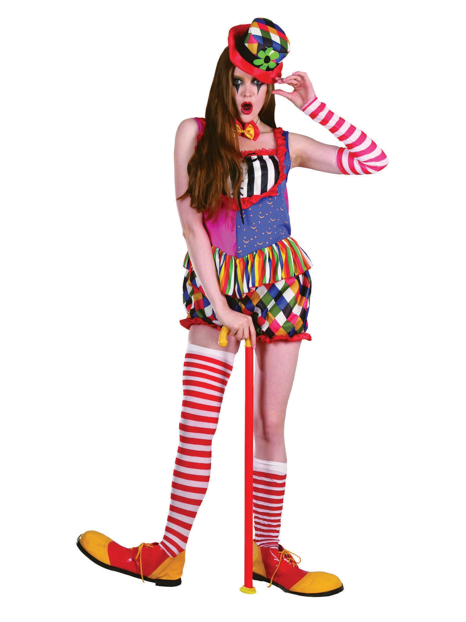 Rainbow, Multi-Colored, Generic, Adult Costume, Standard, Front