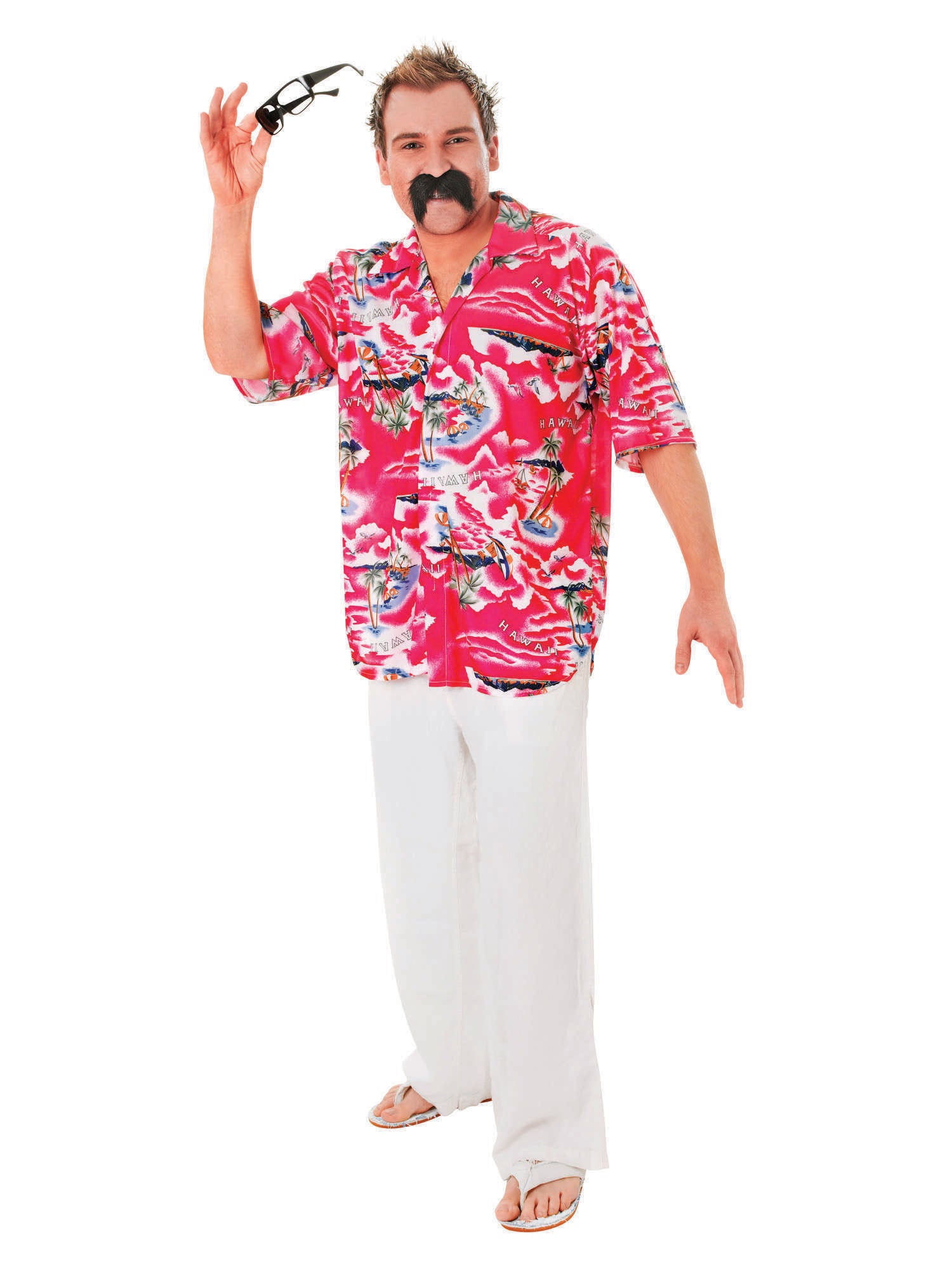 Hawaiian, Multi, Generic, Adult Costume, Standard, Front