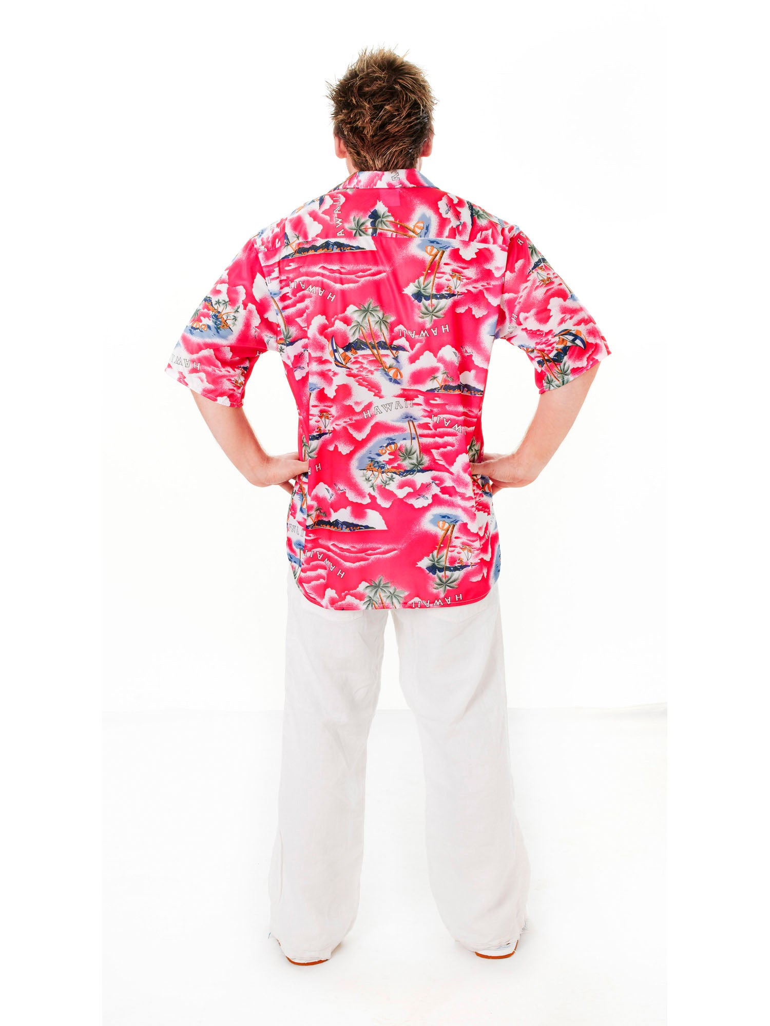 Hawaiian, Multi, Generic, Adult Costume, Standard, Side