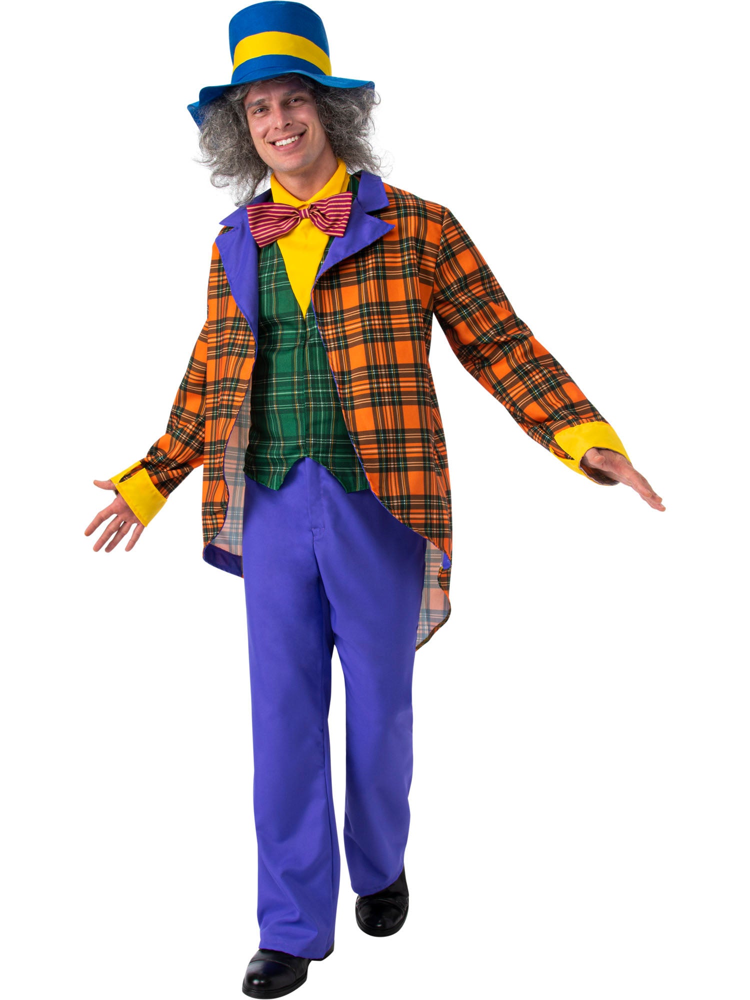 Mad Hatter, Multi, Mad Hatter, Adult Costume, , Front