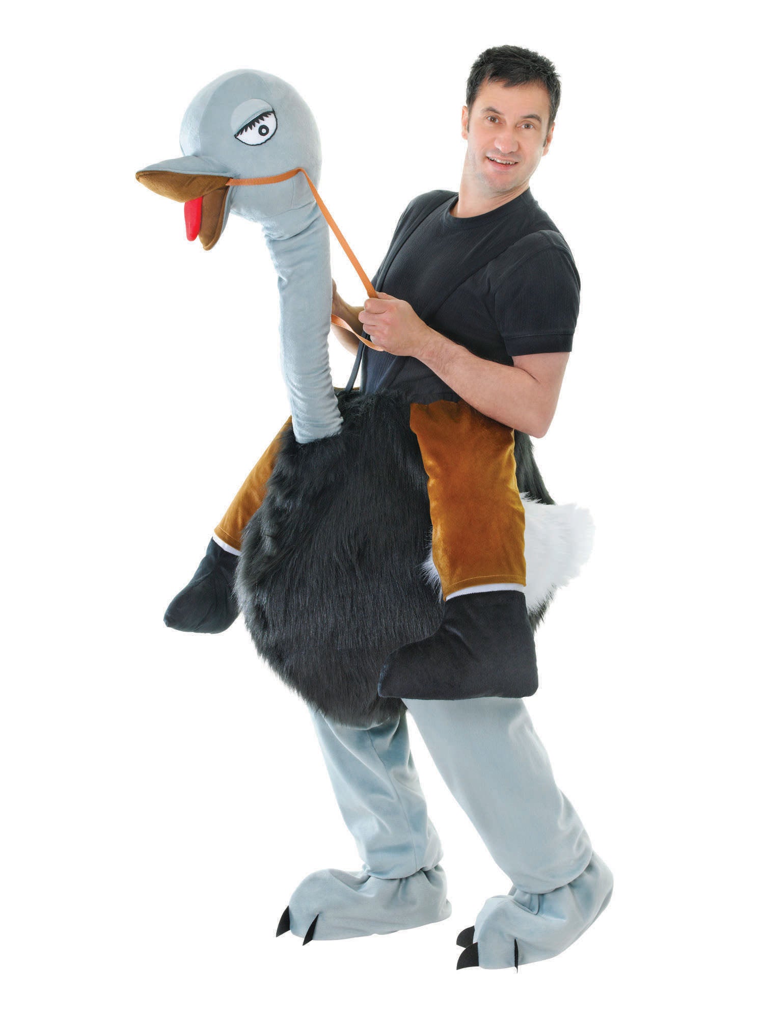 Ostrich, Multi, Generic, Adult Costume, Standard, Front