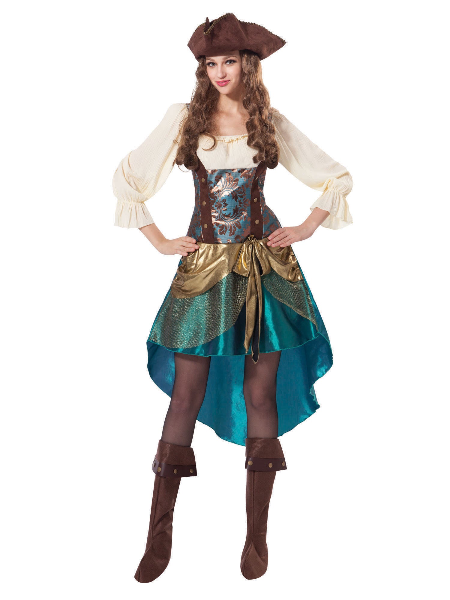 Pirate, Multi, Generic, Adult Costume, Standard, Front