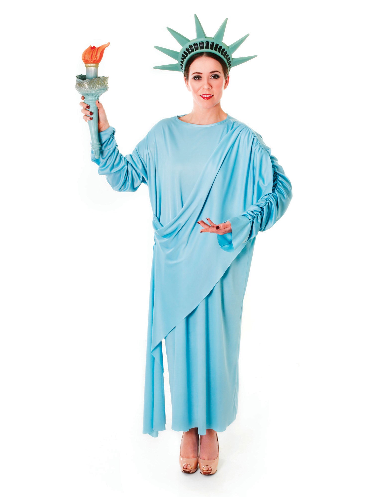 Statue Of Liberty, Multi, Generic, Adult Costume, Standard, Front