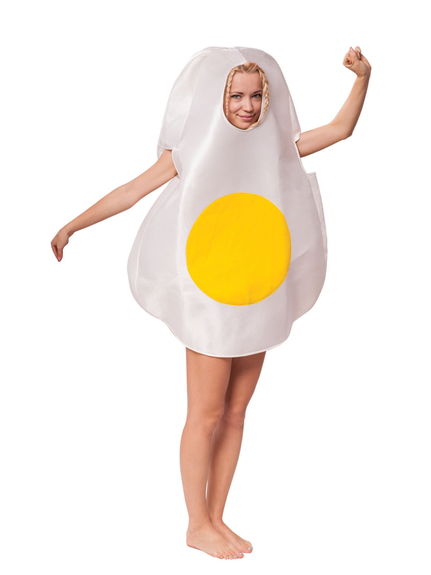 Fried Egg, Multi, Generic, Adult Costume, Standard, Front