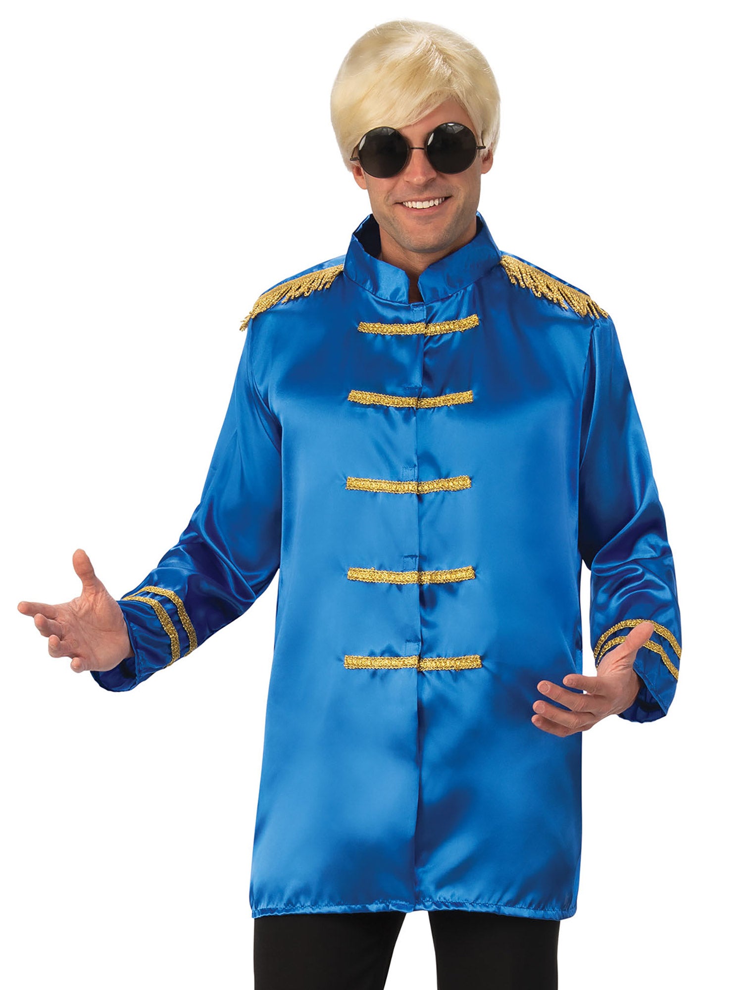 Rock Star, Blue, Generic, Adult Costume, , Front