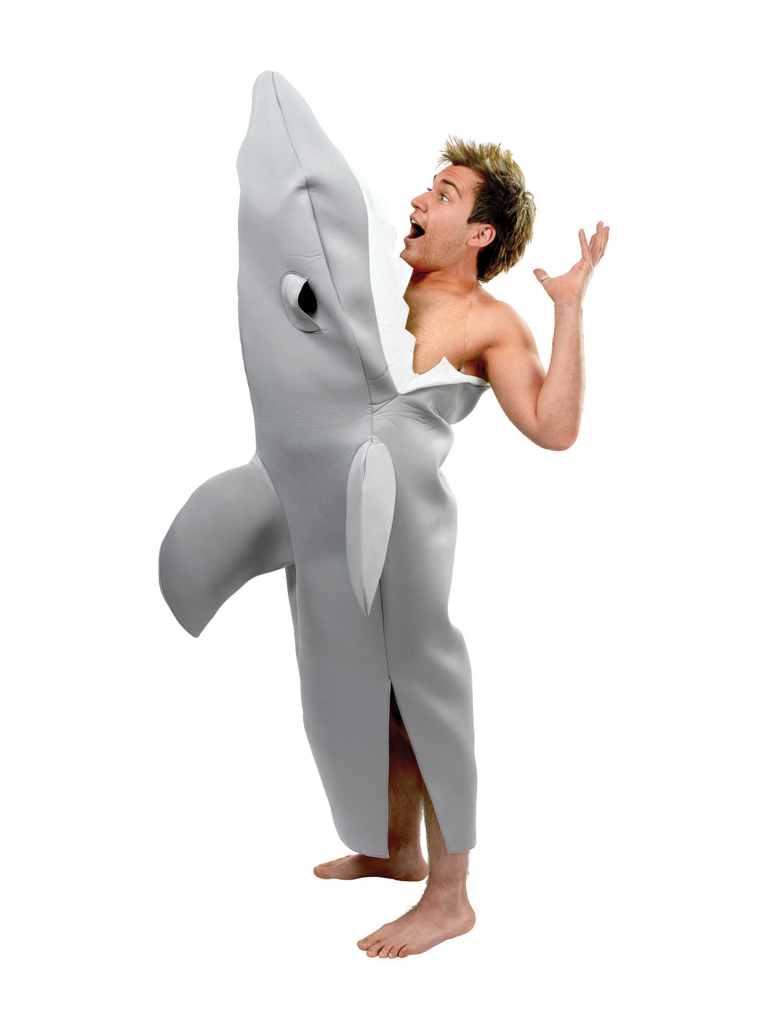 Shark Bite, Multi, Generic, Adult Costume, Standard, Front