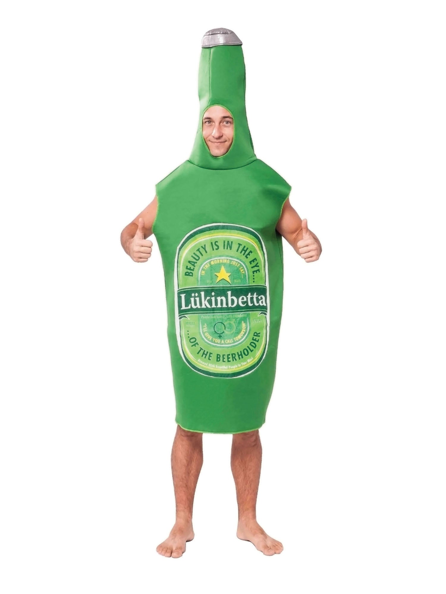 Beer Bottle, Multi, Generic, Adult Costume, Standard, Front