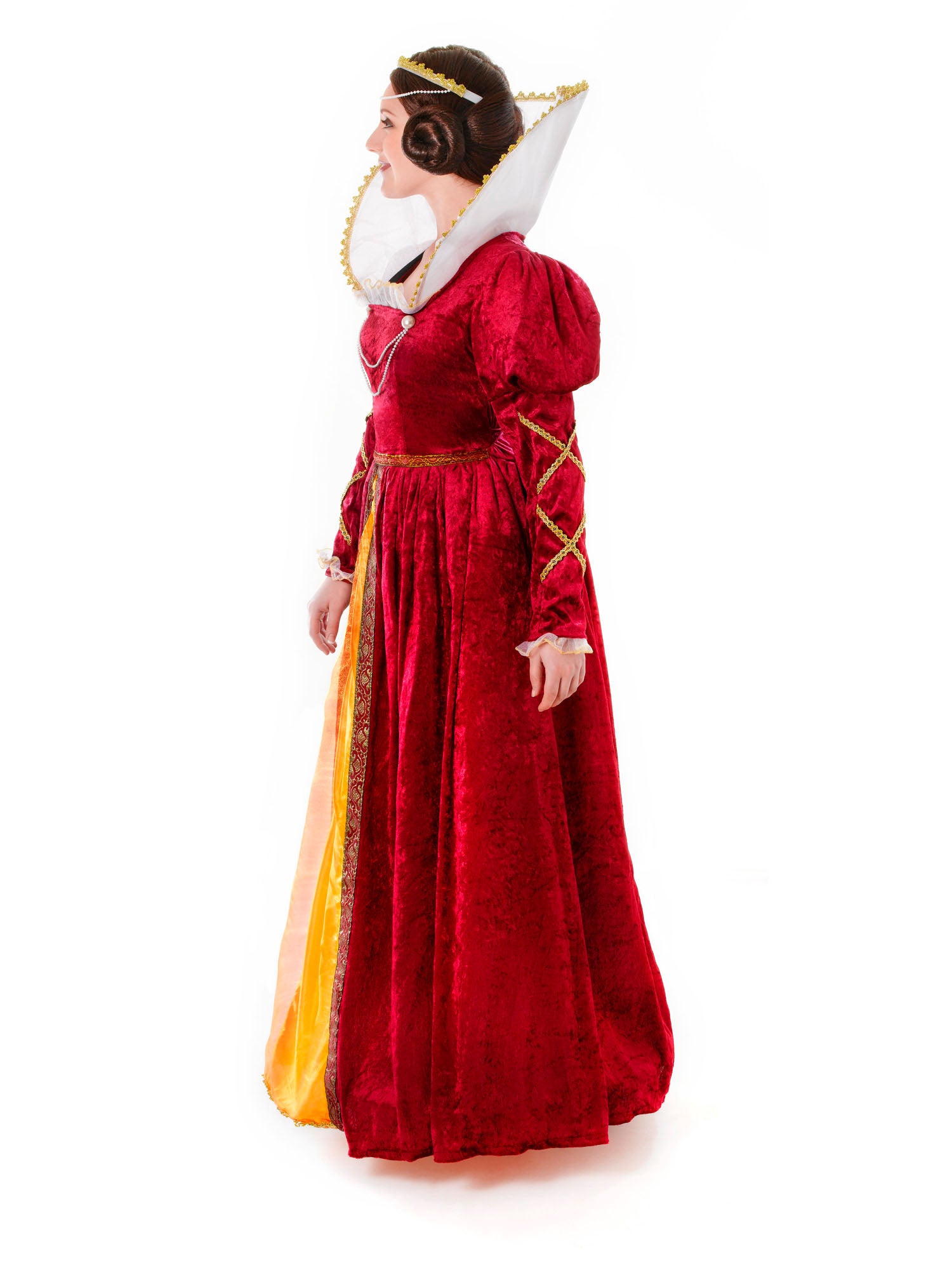 Queen Elizabeth, Multi, Generic, Adult Costume, Standard, Back