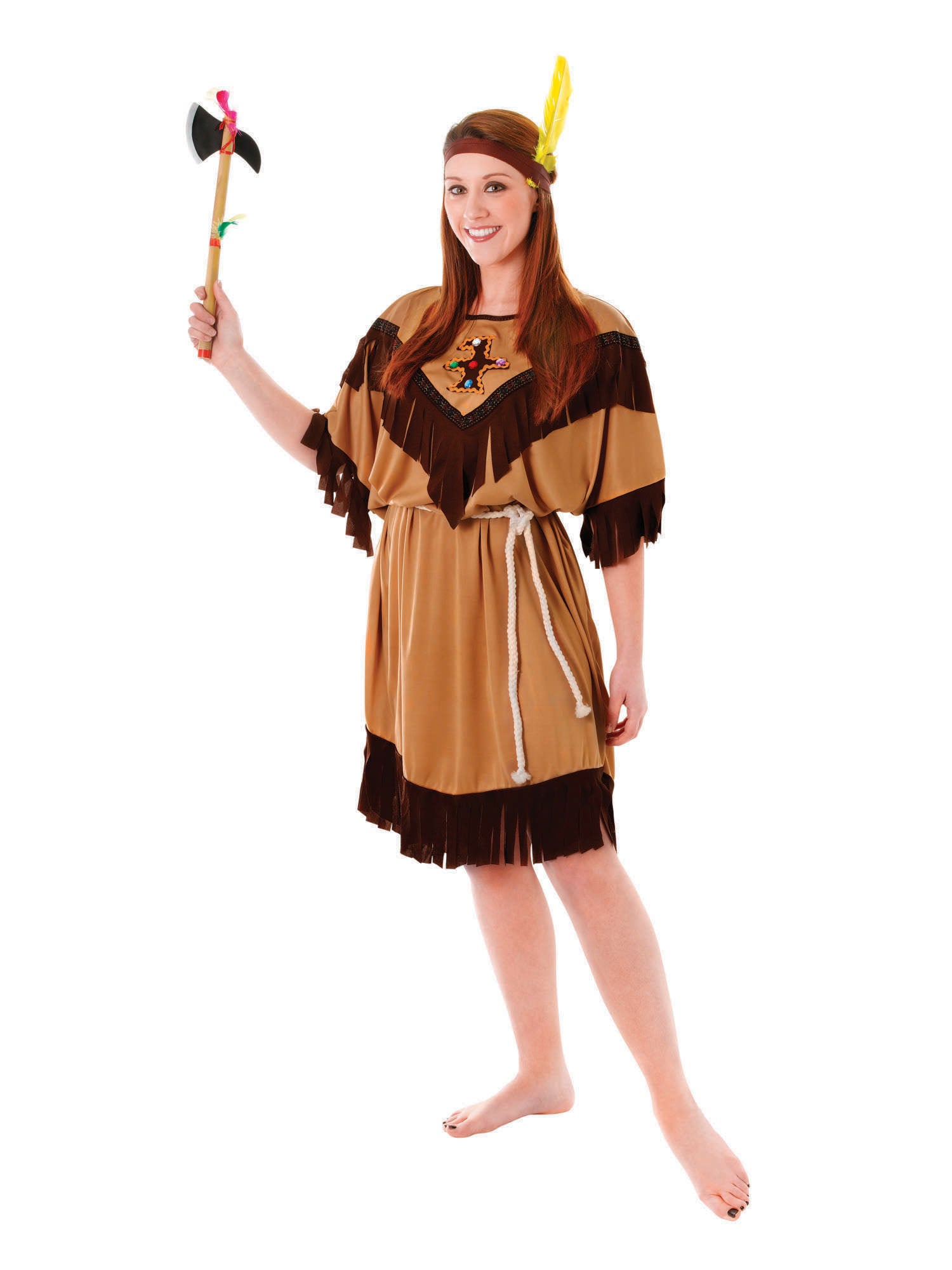 Native American, Multi, Forum, Adult Costume, , Front