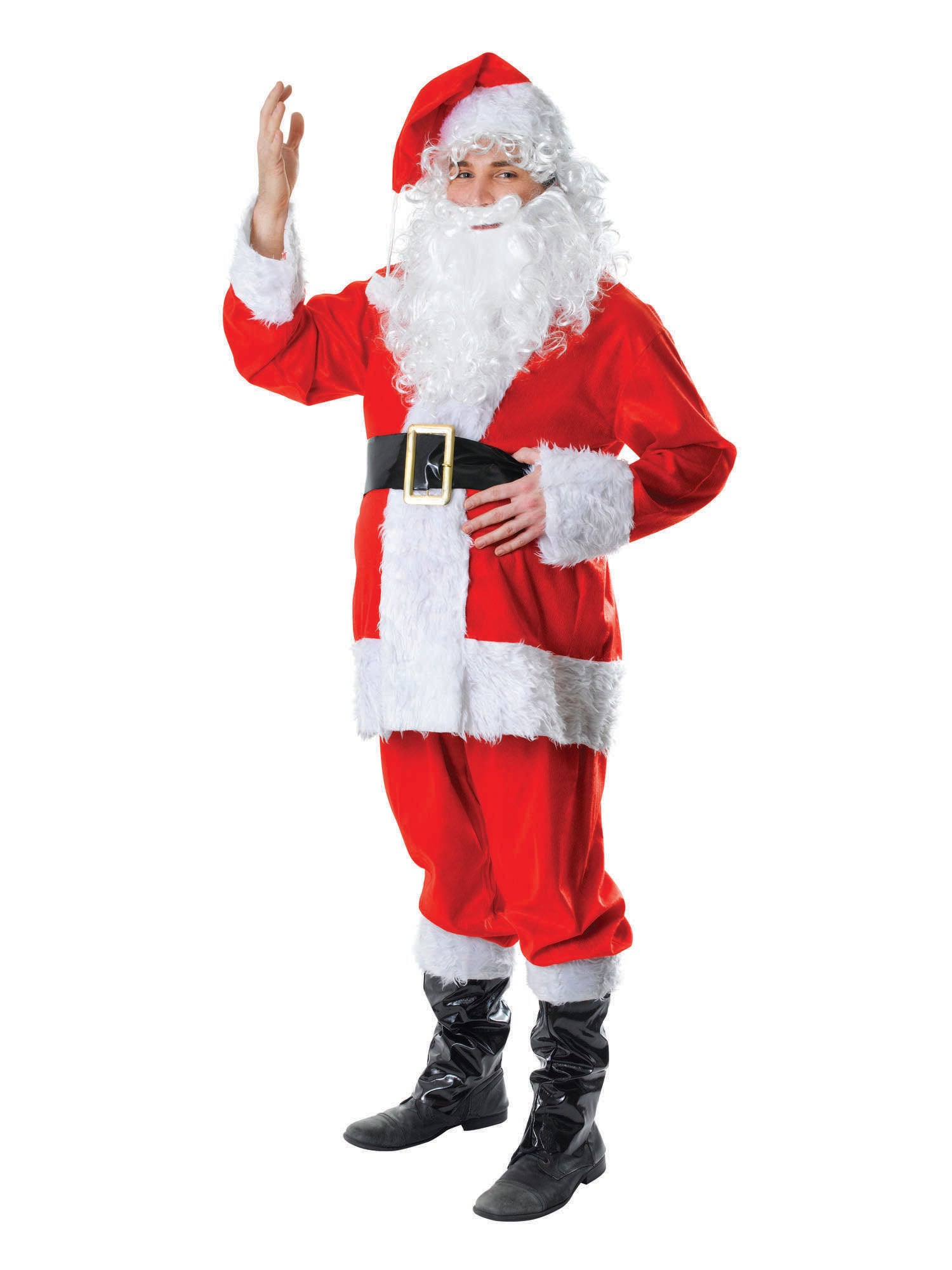 Santa, multi-colored, Generic, Adult Costume, Standard, Front