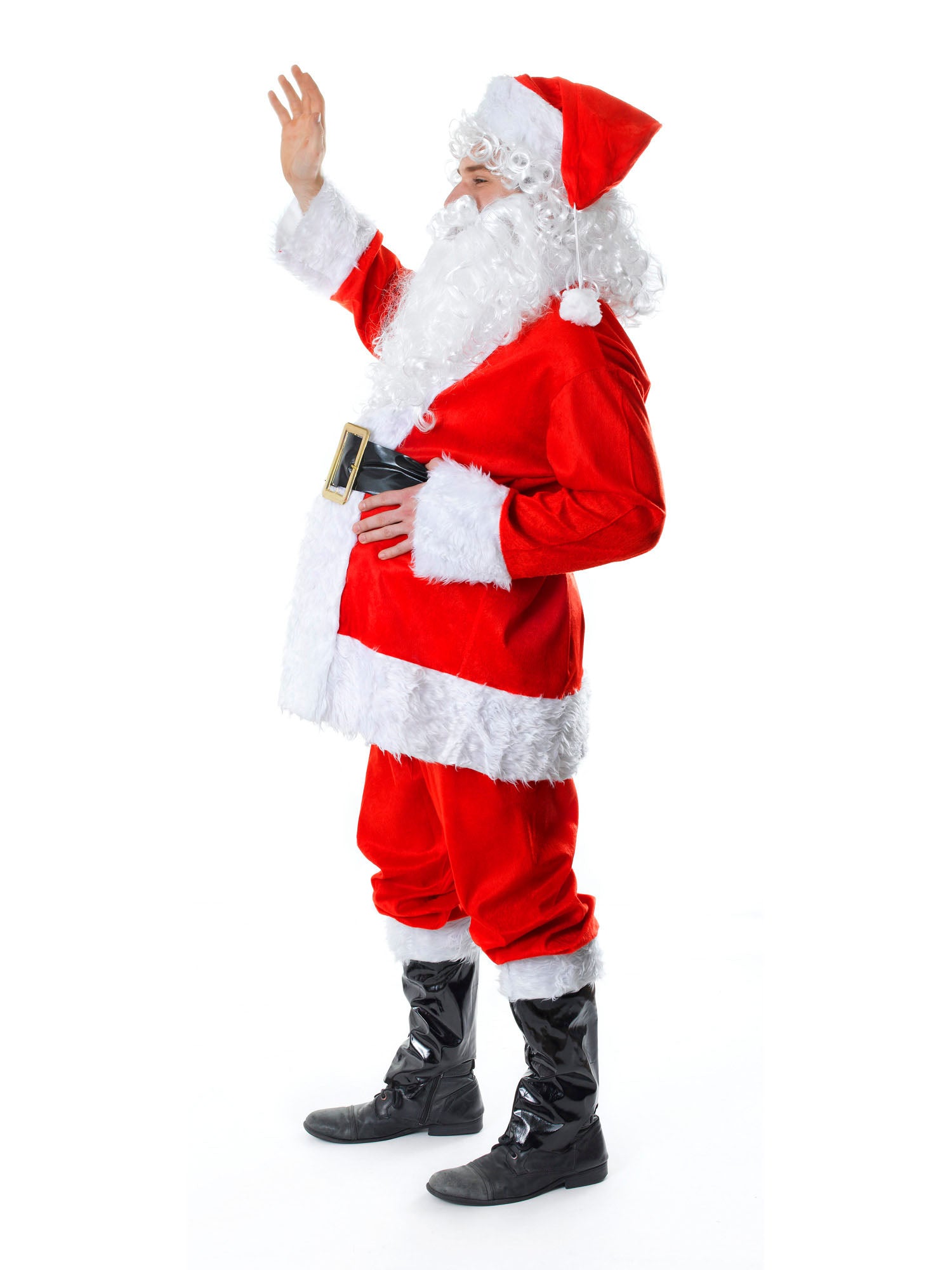 Santa, multi-colored, Generic, Adult Costume, Standard, Back