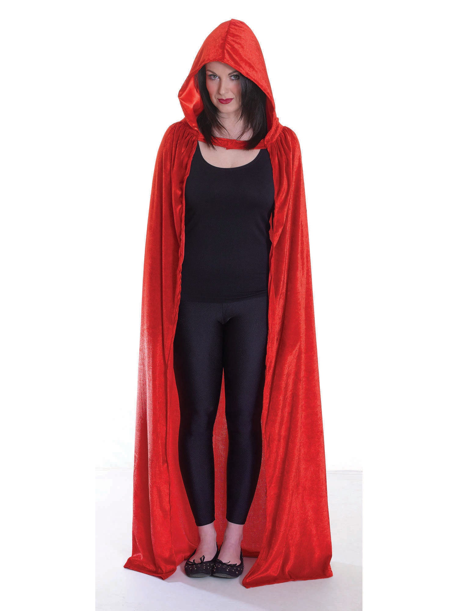 Black Cloak, Black, Generic, Adult Costume, Standard, Front