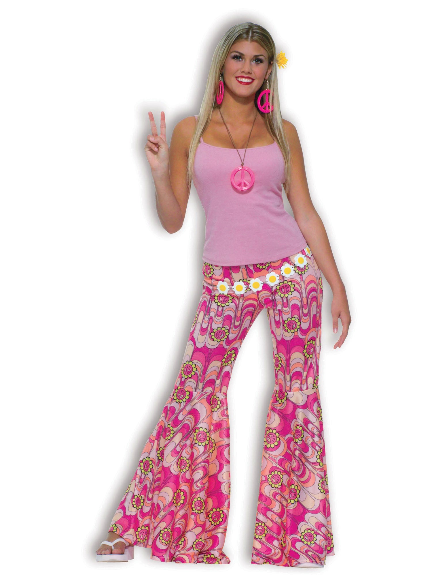 Hippie, multi-colored, Generic, Adult Costume, Standard, Front