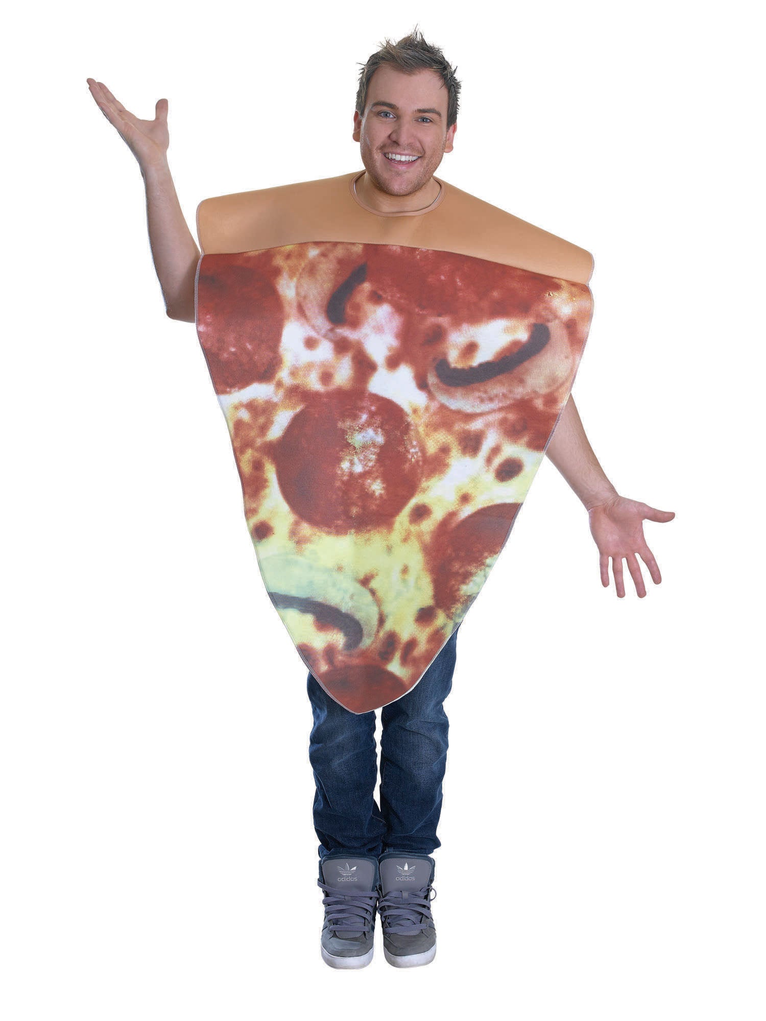 Pizza, Multi, Generic, Adult Costume, Standard, Front