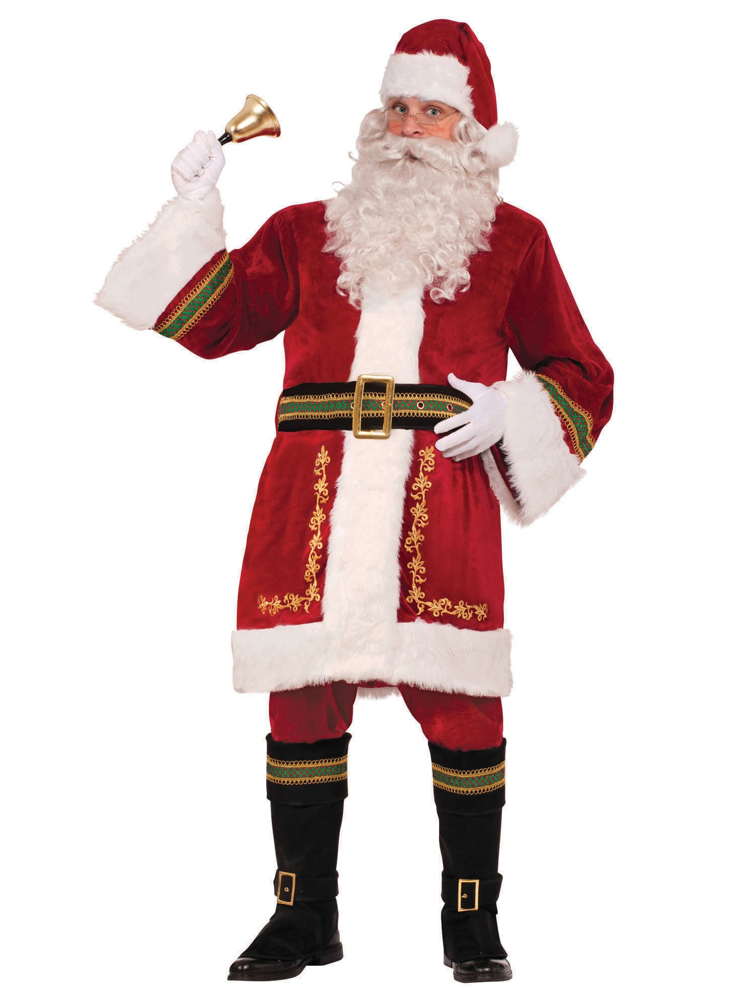 Santa, Multi, Generic, Adult Costume, Standard, Front