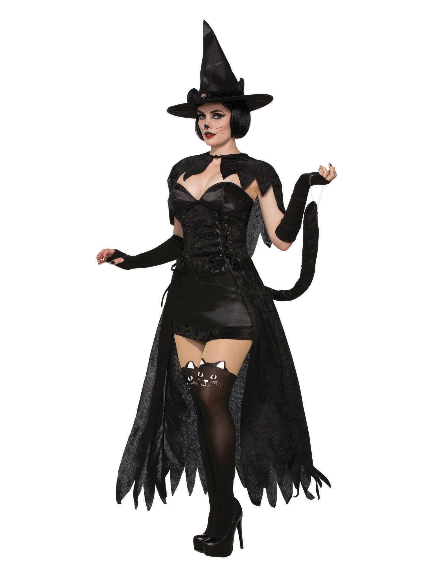 Cat, Multi, Cat, Adult Costume, Standard, Front