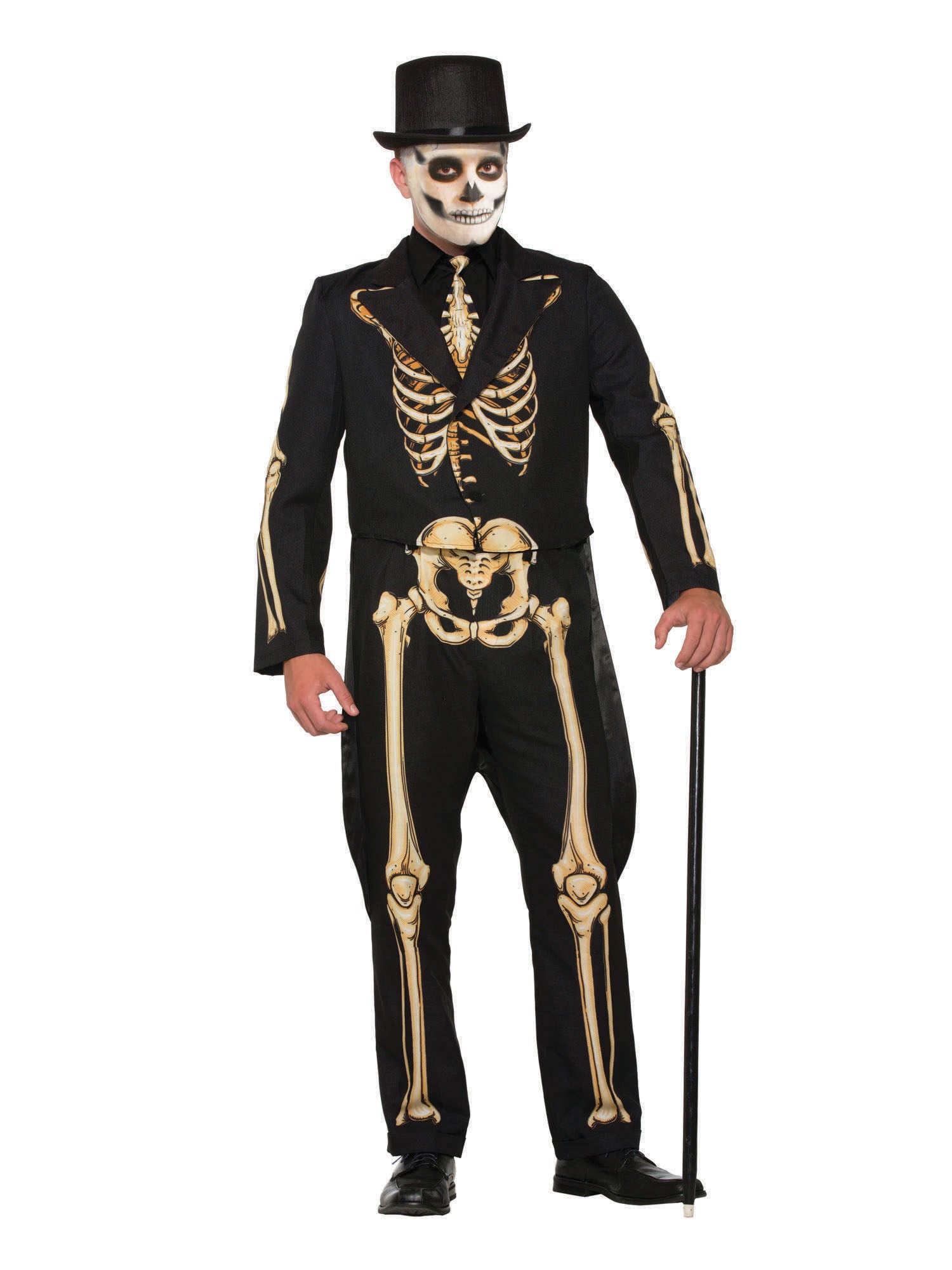 Skeleton, Multi, Generic, Adult Costume, Standard, Front