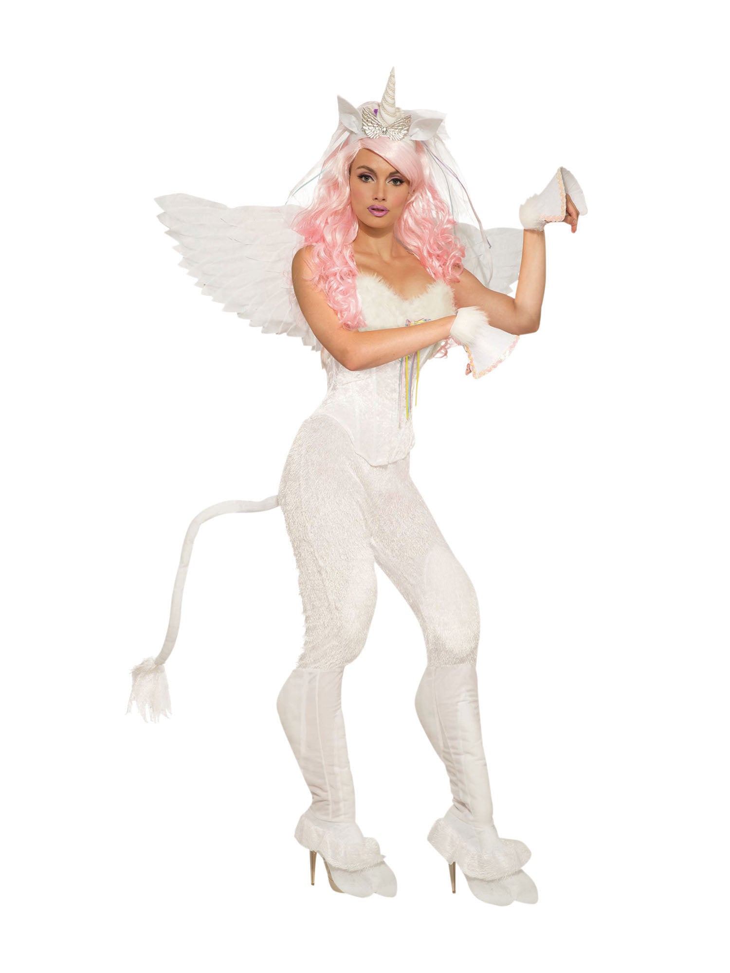 Unicorn, Multi, Generic, Adult Costume, Standard, Front