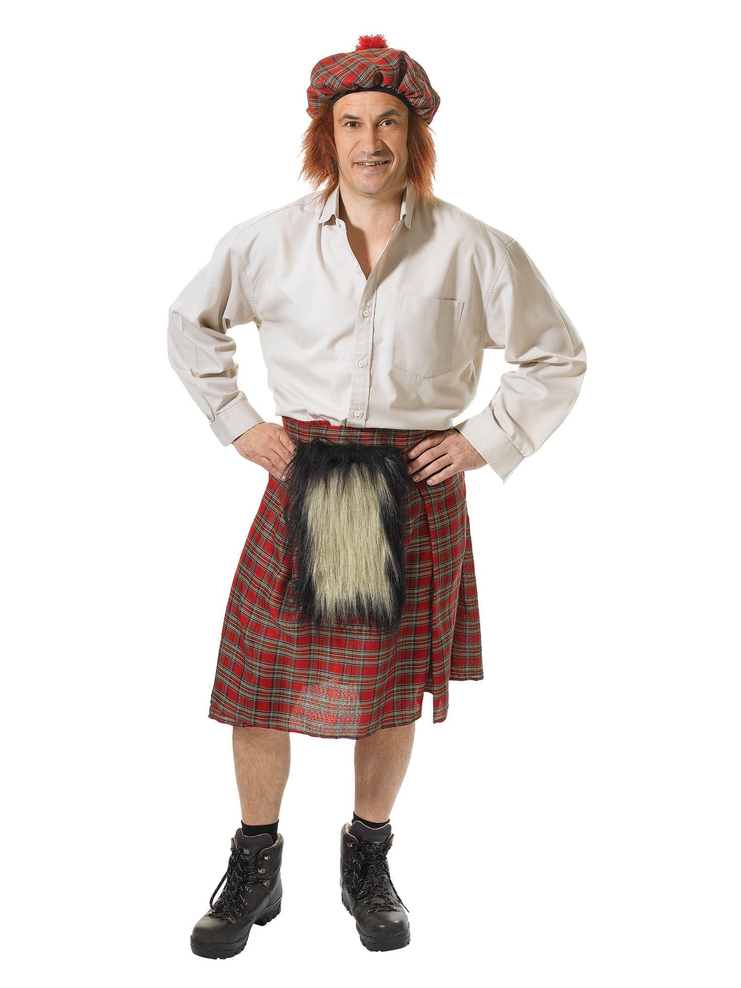 Kilt, Multi, Generic, Adult Costume, Standard, Front