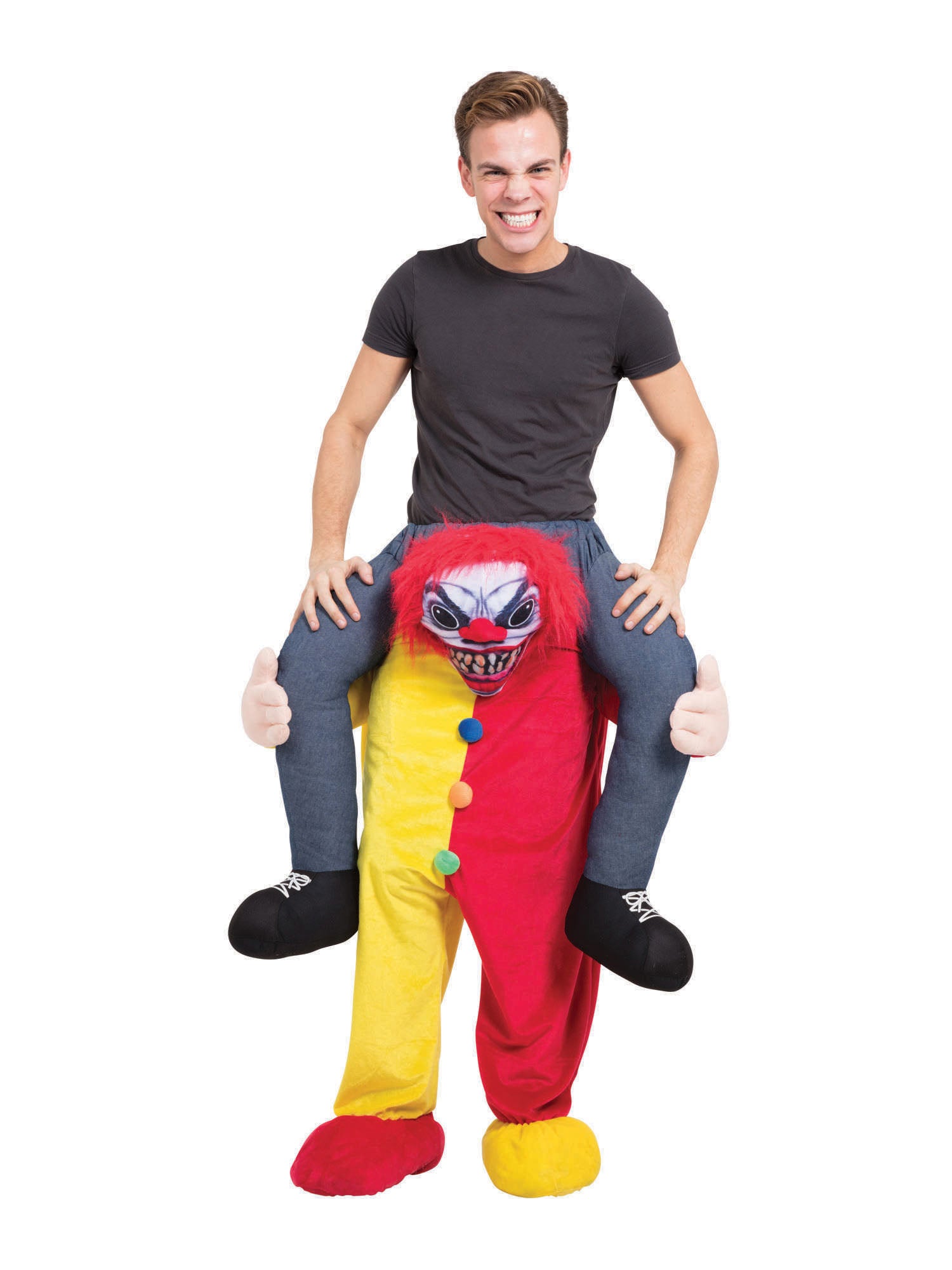 Clown, Multi, Generic, Adult Costume, Standard, Front