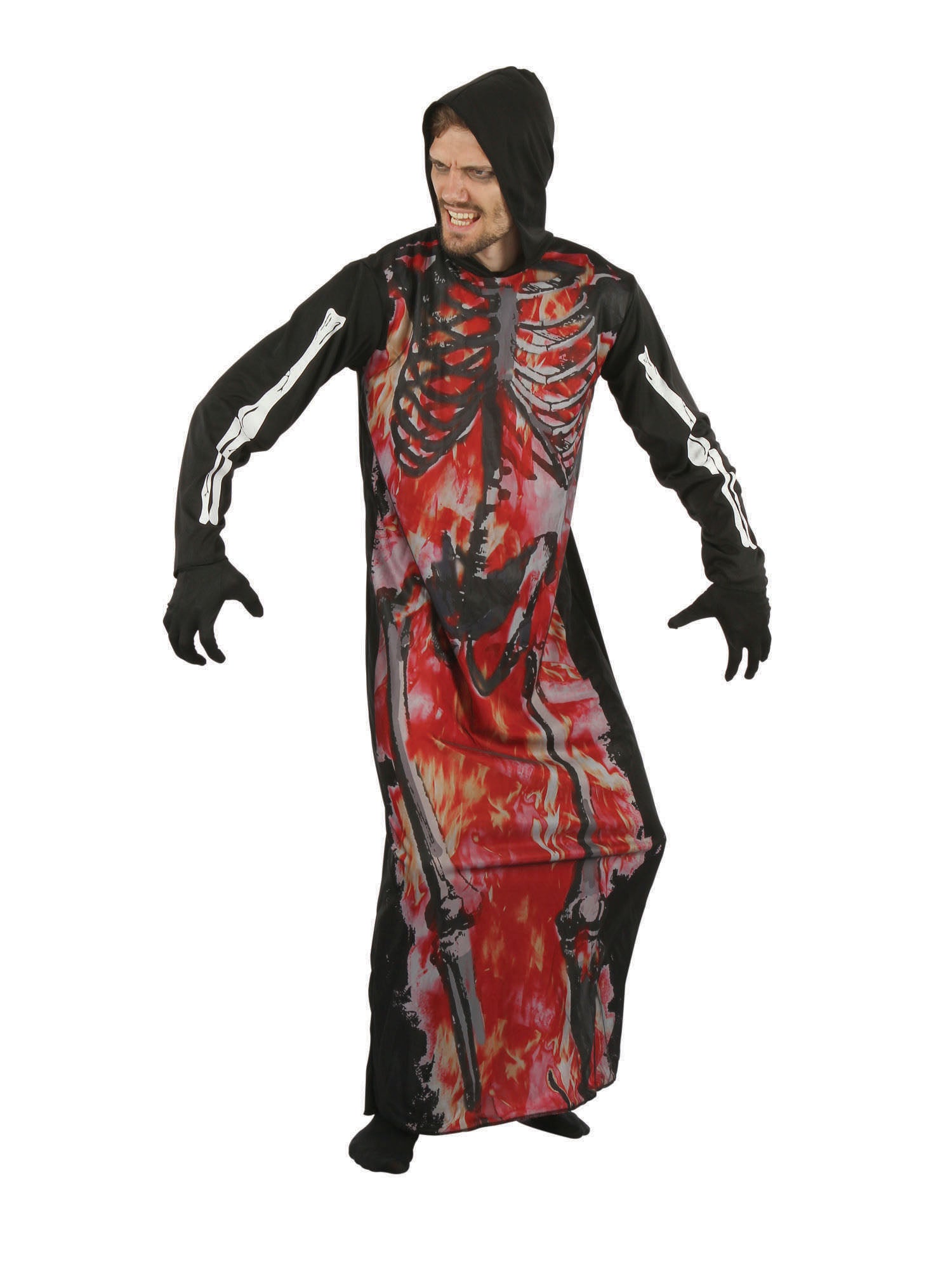 Skeleton, Multi, Generic, Adult Costume, Standard, Front
