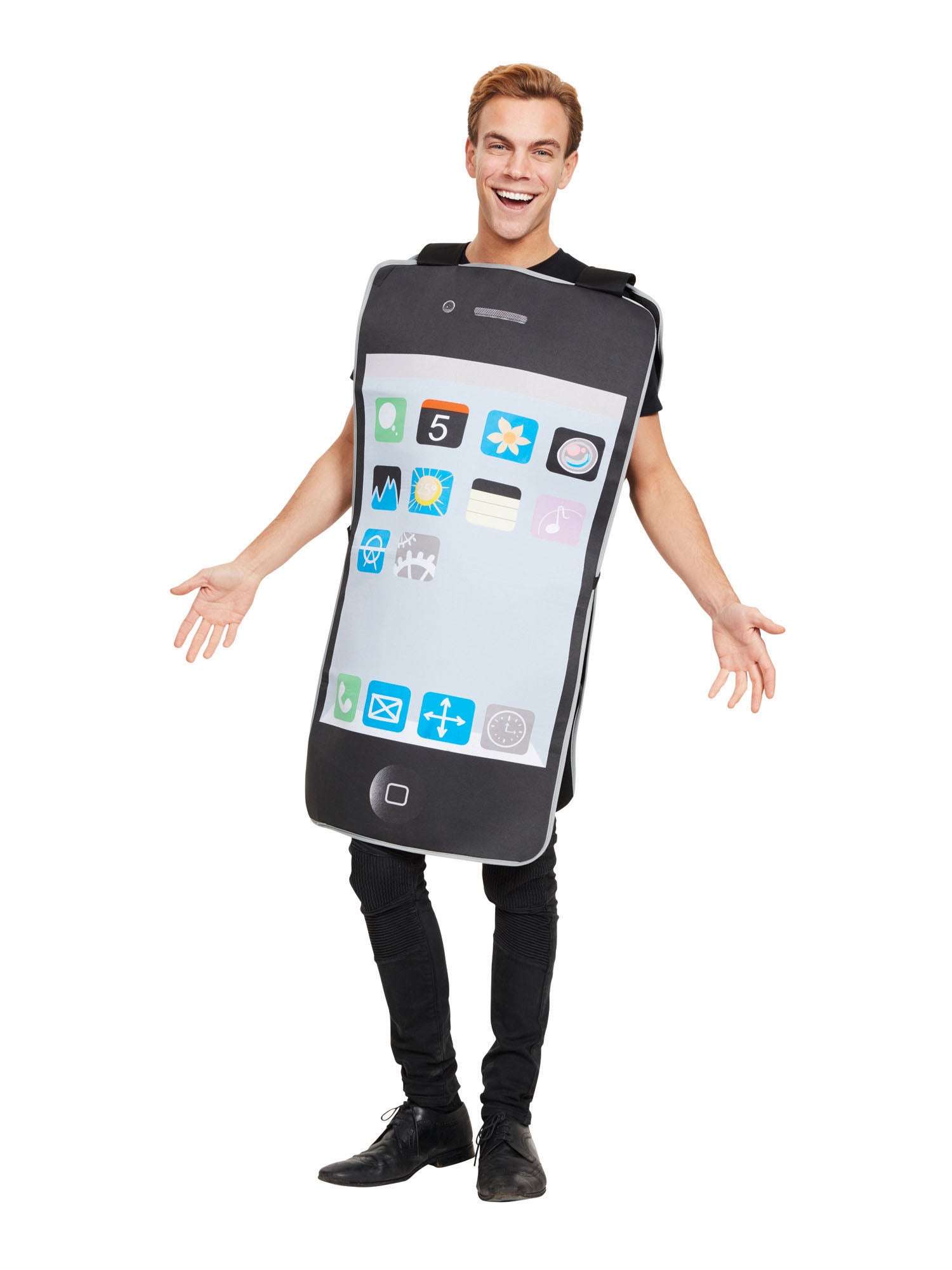 Mobile Phone, Multi, Generic, Adult Costume, Standard, Back