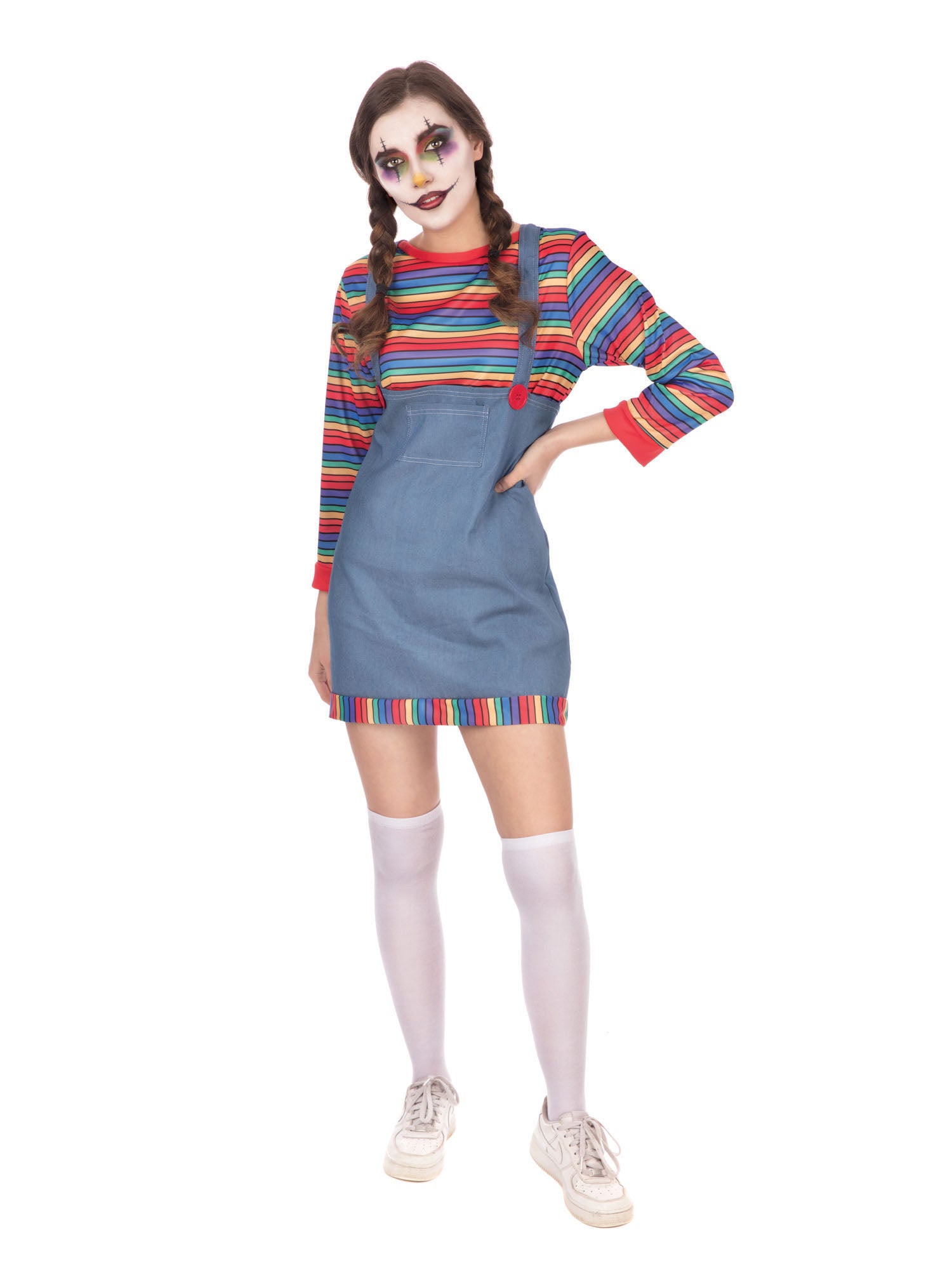 Clown, Multi, Generic, Adult Costume, , Front