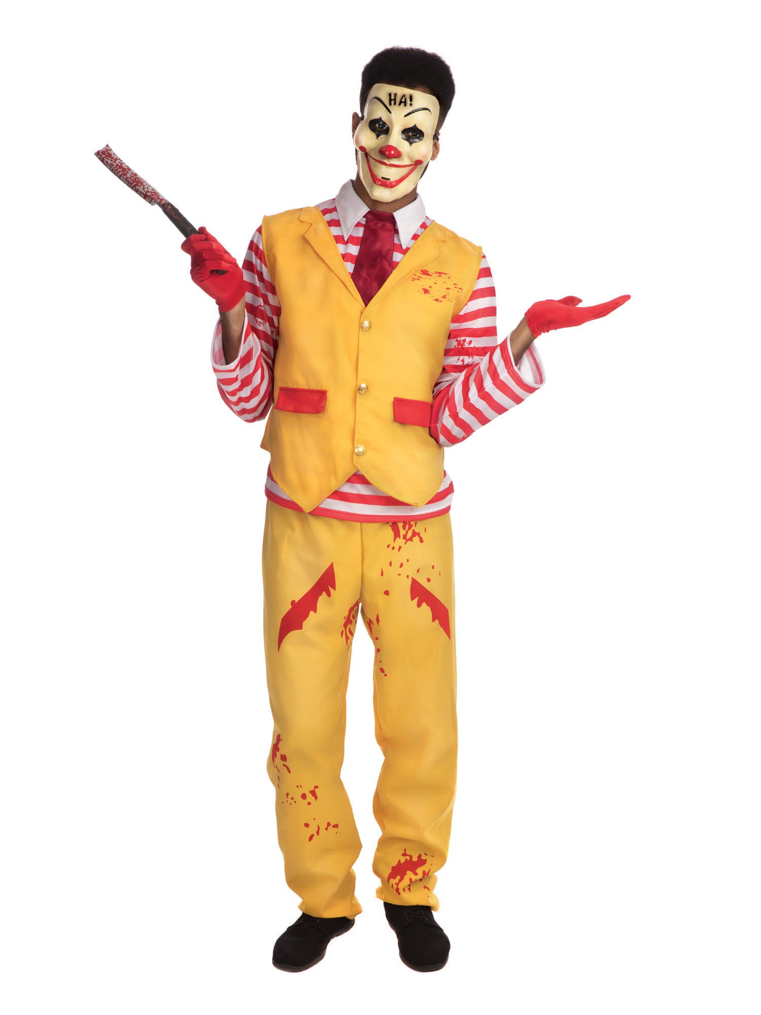 Clown, Multi, Generic, Adult Costume, Extra Large, Front