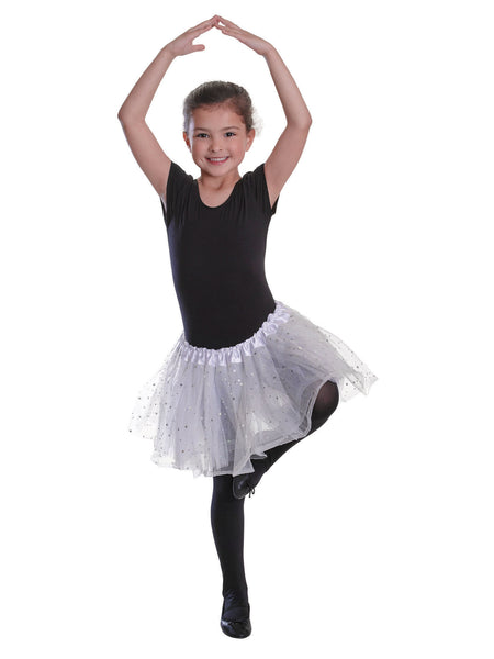 White Tutu With Sequin Stars Costume Accessory