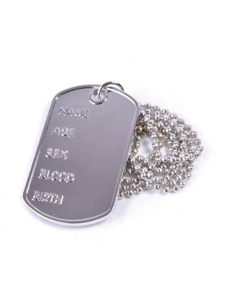 Dog Tag Necklace Costume Accessory