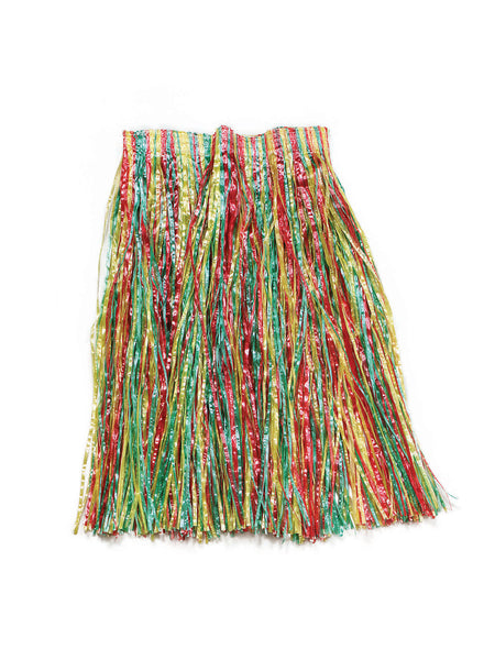 Multi-coloured Grass Skirt Costume Accessory