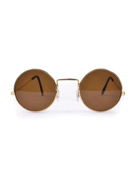 Brown 60's Style Sunglasses Costume Accessory