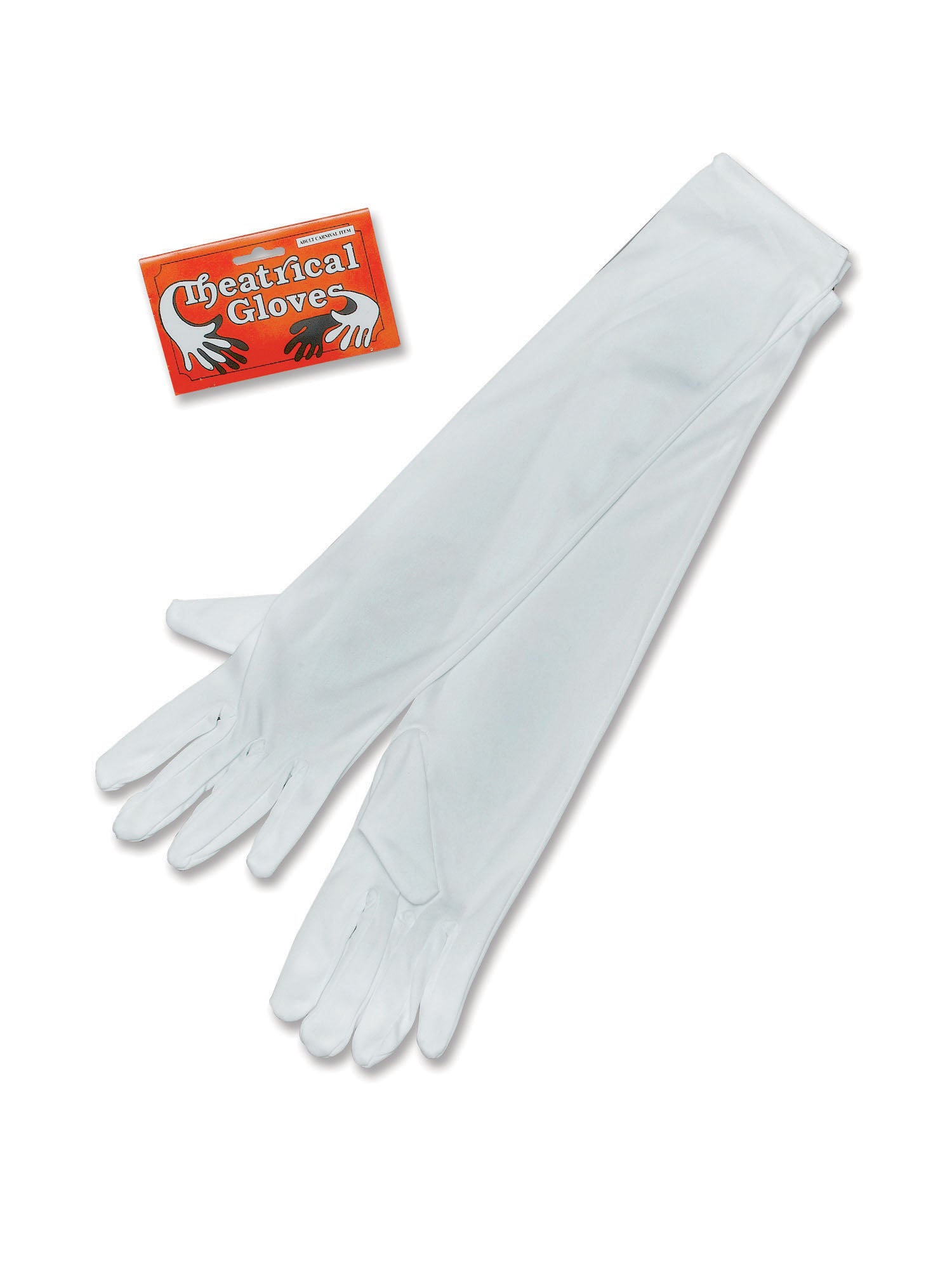 Gloves, White, Generic, Accessories, Long, Front