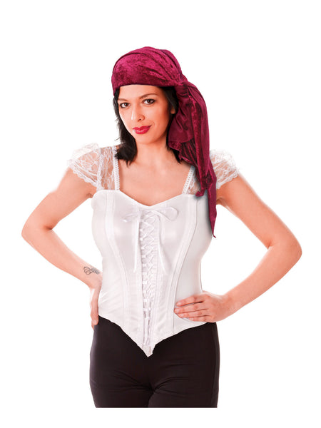 Female Velvet Pirate Bandana Costume Accessory