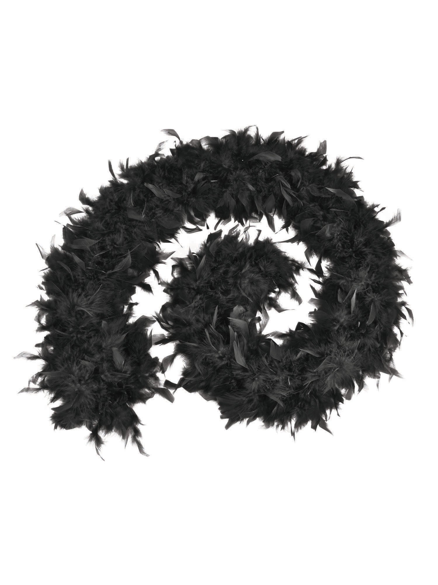 Feather Boa, Black, Generic, Accessories, One Size, Front