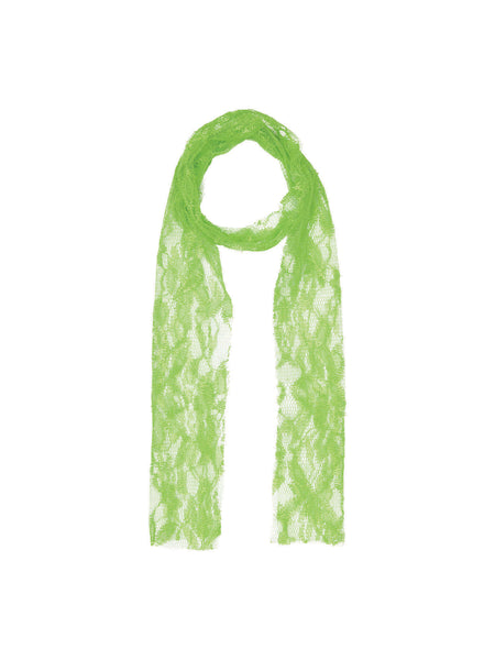 Green 80's Neon Lace Scarf Costume Accessory