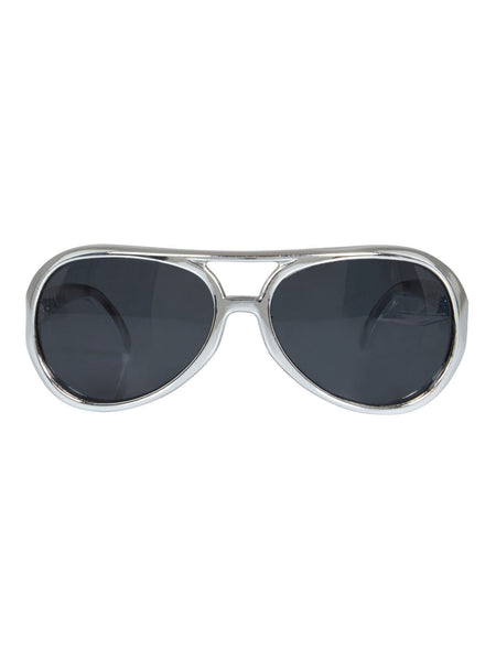 Silver Rock N Roll Star Glasses Costume Accessory