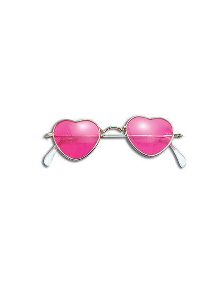 Pink Heart Glasses Costume Accessory