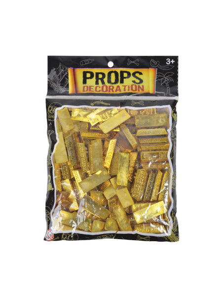 Gold Pirate Gold Bars (25 pieces) Costume Accessory