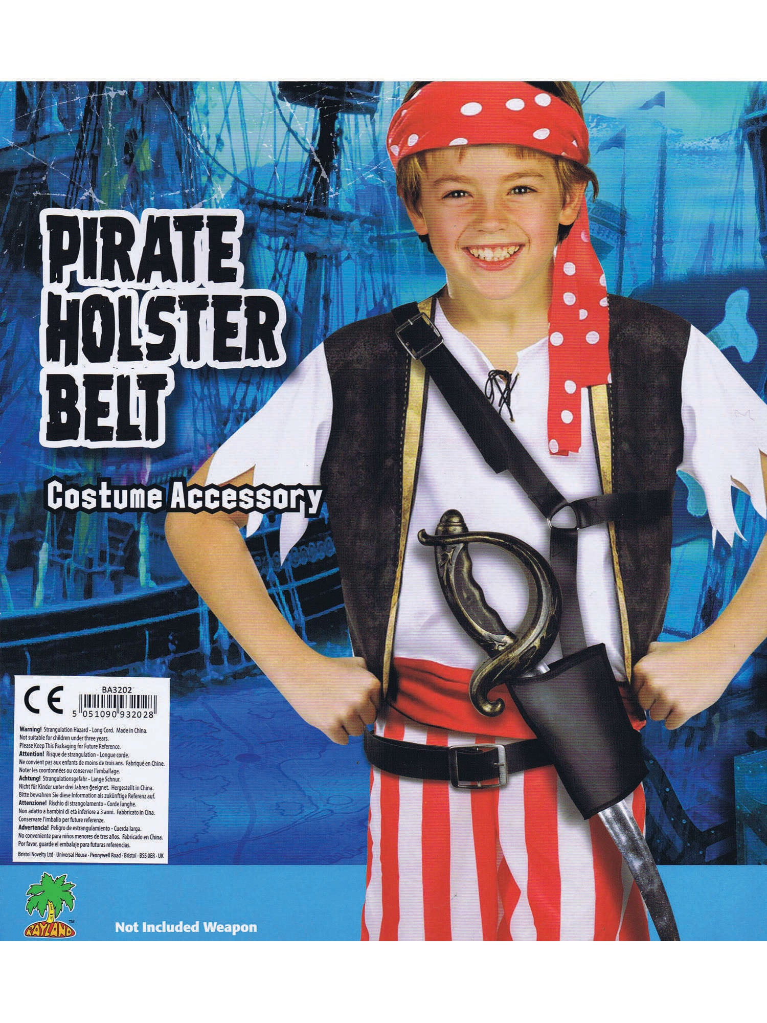 Pirate, Multi, Generic, Accessories, Childs, Back