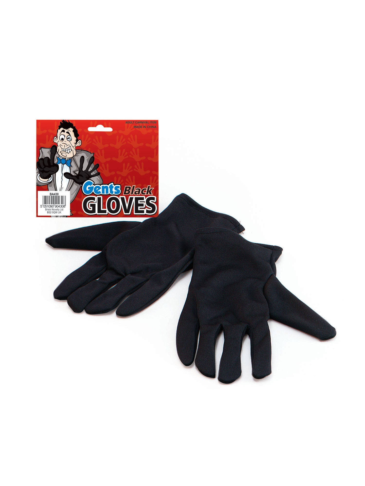 Gloves, Black, Generic, Accessories, One Size, Front