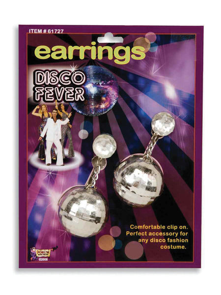 Disco Ball Earrings Costume Accessory