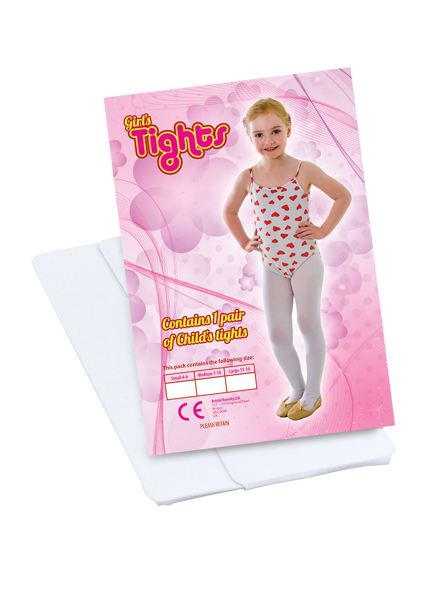 Tights, White, Generic, Accessories, Large, Front