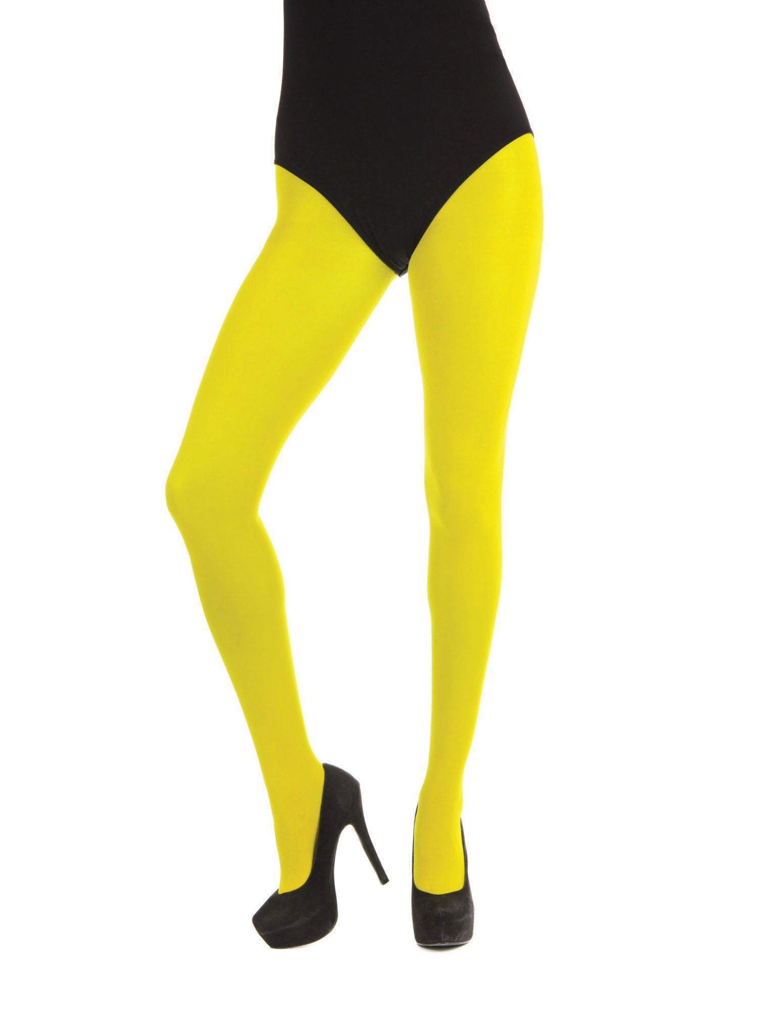 Tights, Yellow, Generic, Accessories, One Size, Back