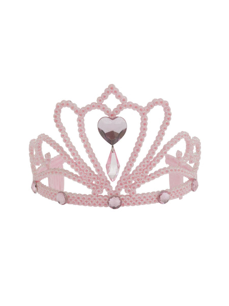 Pink Glitter Tiara & Stone