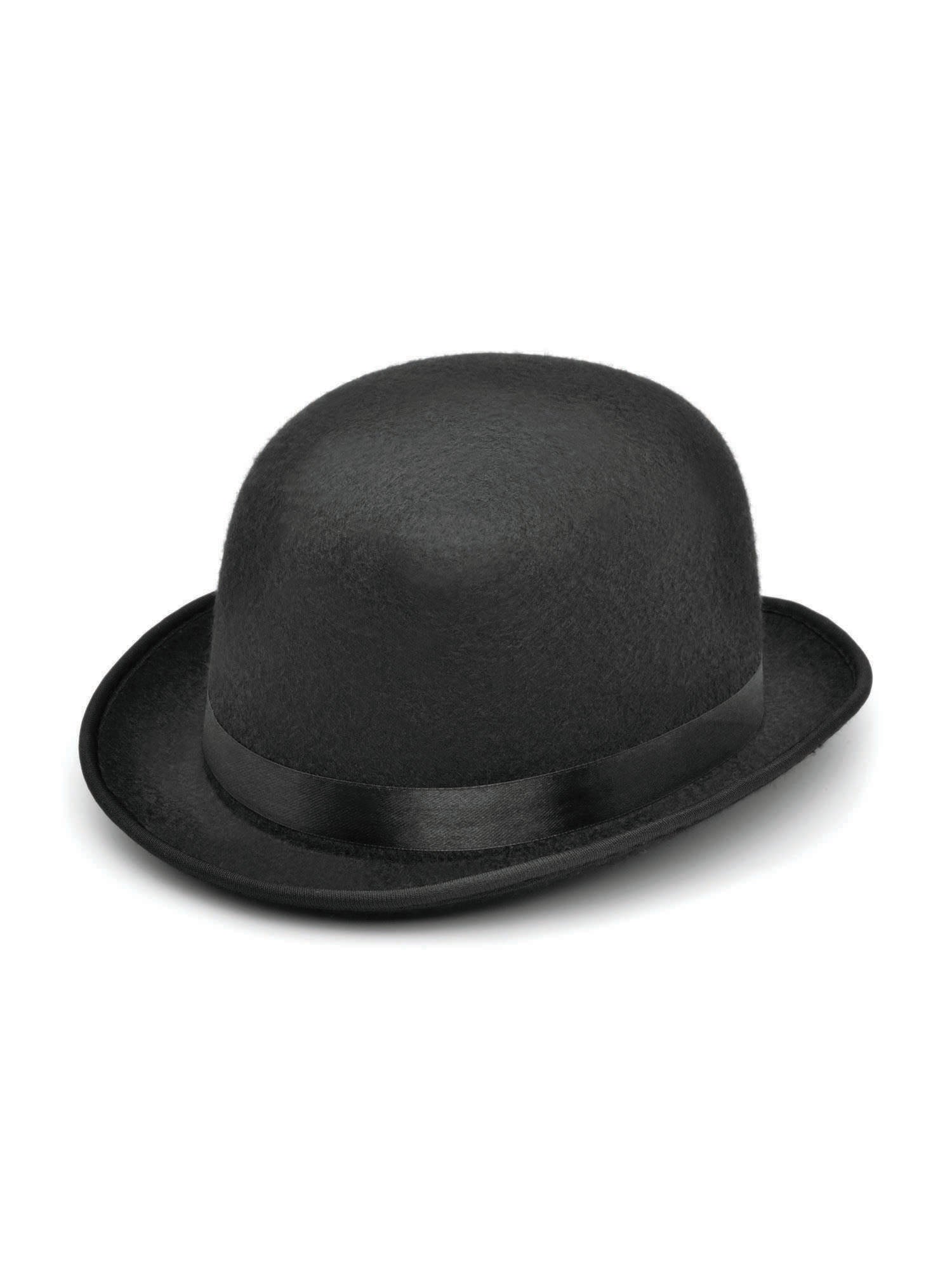 Bowler, Black, Generic, Hat, Small, Front